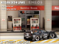 Thumbnail for PRE-ORDER Street Weapon 1:64 NIssan Skyline Super Silhouette ER34 Full Carbon Black