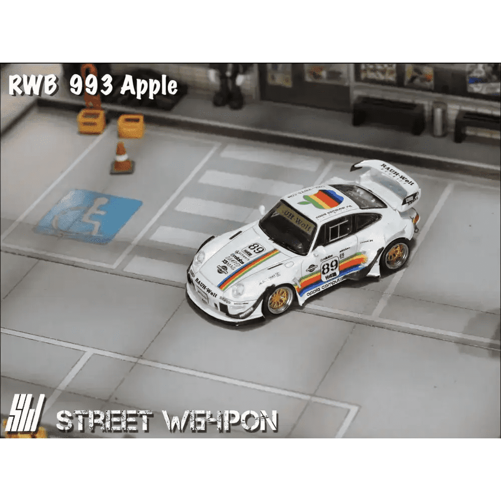 PRE-ORDER Street Weapon 1:64 Porsche RWB993 Apple GT Wing