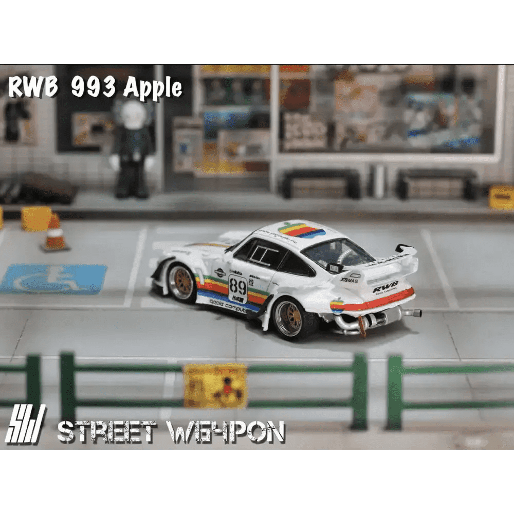 PRE-ORDER Street Weapon 1:64 Porsche RWB993 Apple GT Wing