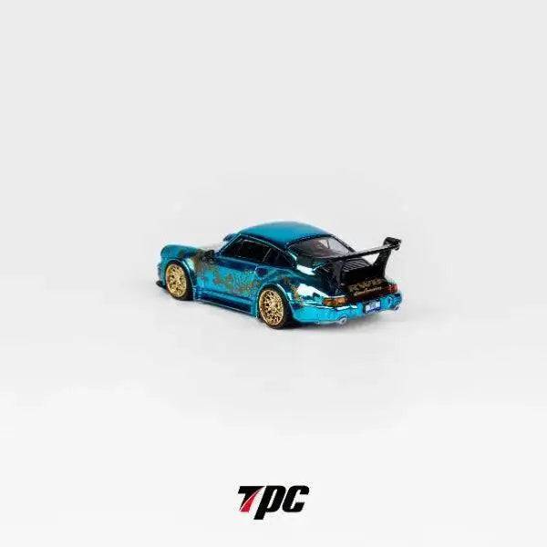 PRE-ORDER TPC 1:64 RWB Porsche 964 Arowana Livery Chrome Blue