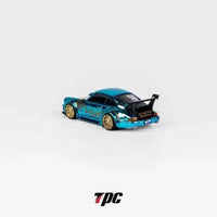 Thumbnail for PRE-ORDER TPC 1:64 RWB Porsche 964 Arowana Livery Chrome Blue