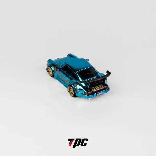 PRE-ORDER TPC 1:64 RWB Porsche 964 Arowana Livery Chrome Blue