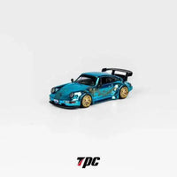 Thumbnail for PRE-ORDER TPC 1:64 RWB Porsche 964 Arowana Livery Chrome Blue