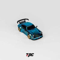 Thumbnail for PRE-ORDER TPC 1:64 RWB Porsche 964 Arowana Livery Chrome Blue