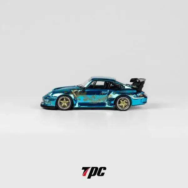 PRE-ORDER TPC 1:64 RWB Porsche 964 Arowana Livery Chrome Blue