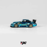 Thumbnail for PRE-ORDER TPC 1:64 RWB Porsche 964 Arowana Livery Chrome Blue