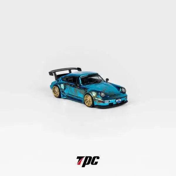 PRE-ORDER TPC 1:64 RWB Porsche 964 Arowana Livery Chrome Blue