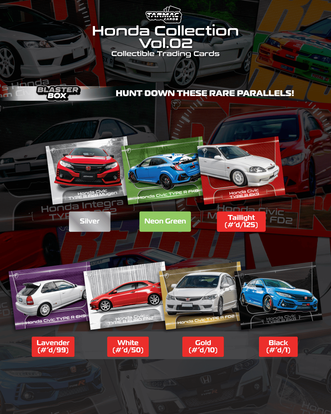 PRE-ORDER Tarmac Cards Honda Collection Vol.02-Blaster Box