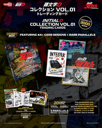Thumbnail for PRE-ORDER Tarmac Cards Initial D Collection Vol.01 - 30th Anniversary - Hobby Box