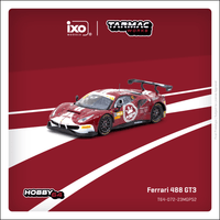 Thumbnail for PRE-ORDER Tarmac Works 1:64 Ferrari 488 GT3, Macau GT Cup - FIA GT World Cup 2023, Harmony Racing, Chen Weian