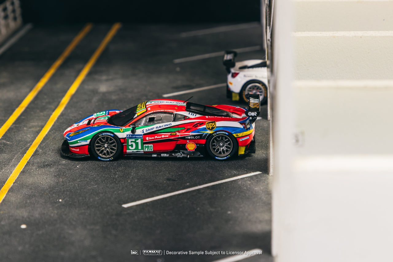 PRE-ORDER Tarmac Works 1:64 Ferrari 488 GTE, 24h of Le Mans 2016, G. Bruni / J. Calado / A. Pier Guidi