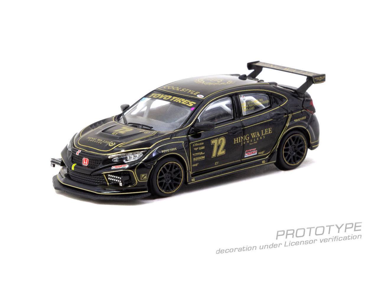 PRE-ORDER Tarmac Works 1:64 Honda Civic TYPE R FK8, NASA Western Endurance Racing Championship 2021, Daniel Wu