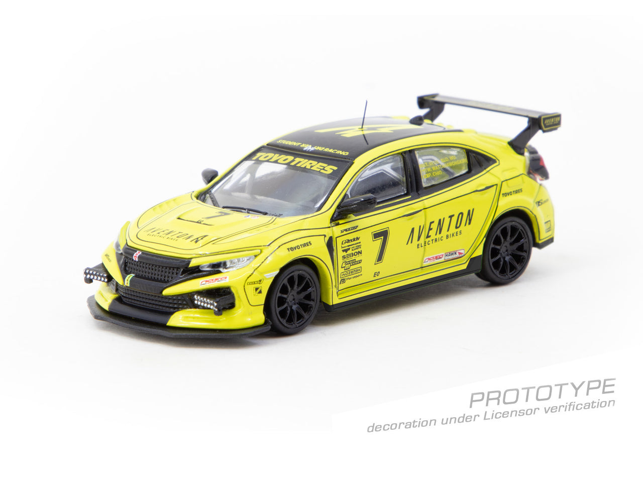 PRE-ORDER Tarmac Works 1:64 Honda Civic TYPE R FK8, NASA Western Endurance Racing Championship 2022 w/ Trading Cards