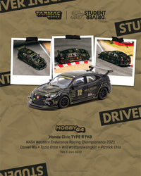 Thumbnail for PRE-ORDER Tarmac Works 1:64 Honda Civic TYPE R FK8, NASA Western Endurance Racing Championship 2021, Daniel Wu