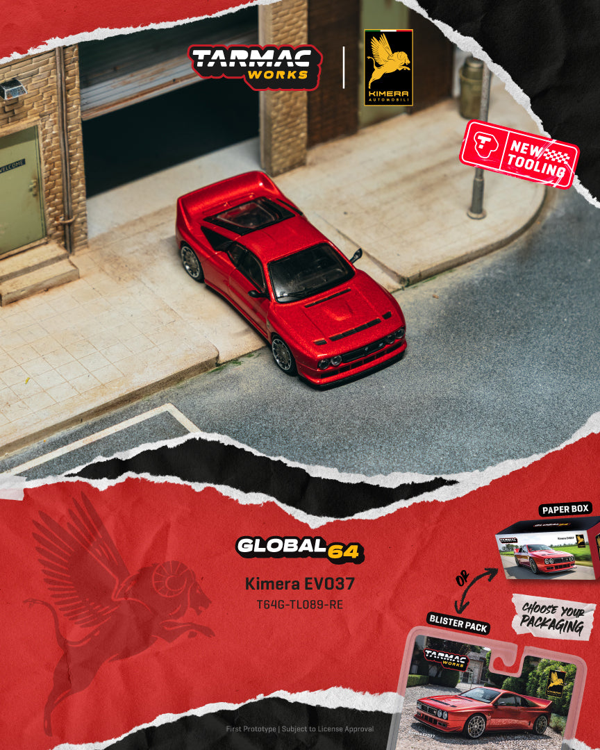 PRE-ORDER Tarmac Works 1:64 Kimera EVO37, Red