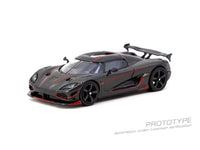 Thumbnail for PRE-ORDER Tarmac Works 1:64 Koenigsegg Agera RS, Black Carbon Fiber / Red Accents