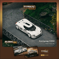 Thumbnail for PRE-ORDER Tarmac Works 1:64 Koenigsegg CC850 White + Trading Cards Combo Set