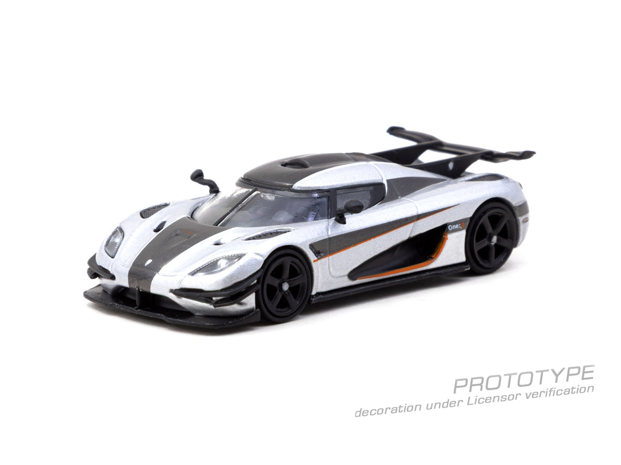 PRE-ORDER Tarmac Works 1:64 Koenigsegg One:1, Silver