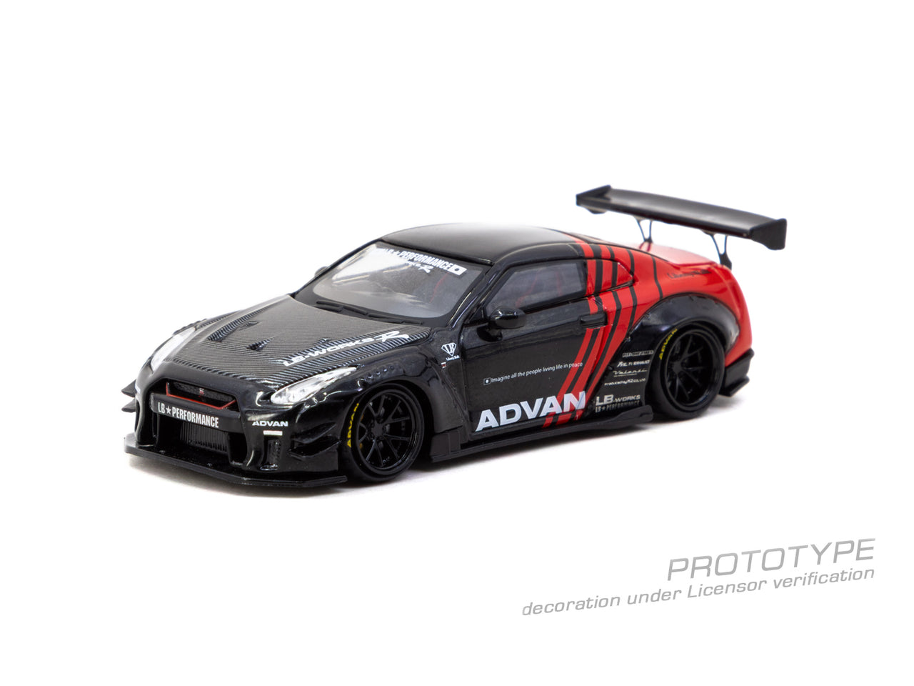 PRE-ORDER Tarmac Works 1:64 LB Works Nissan GT-R Type 2, Advan