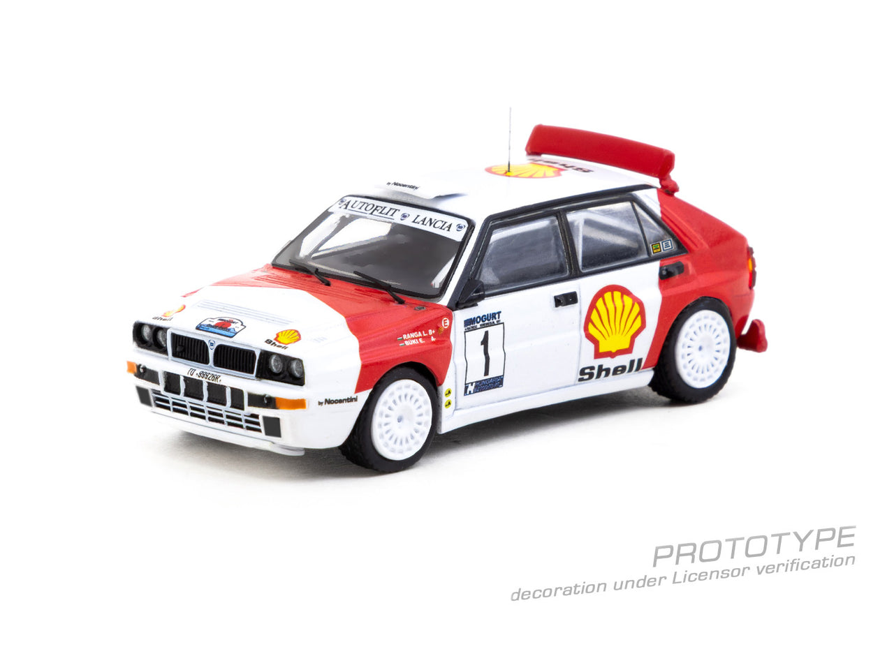 PRE-ORDER Tarmac Works 1:64 LLancia Delta HF Integrale, Mogürt-Salgó Rallye 1993 Winner