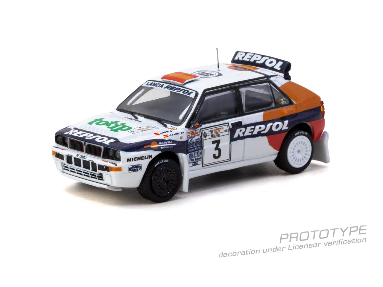 PRE-ORDER Tarmac Works 1:64 Lancia Delta HF Integrale, Acropolis Rally 1993