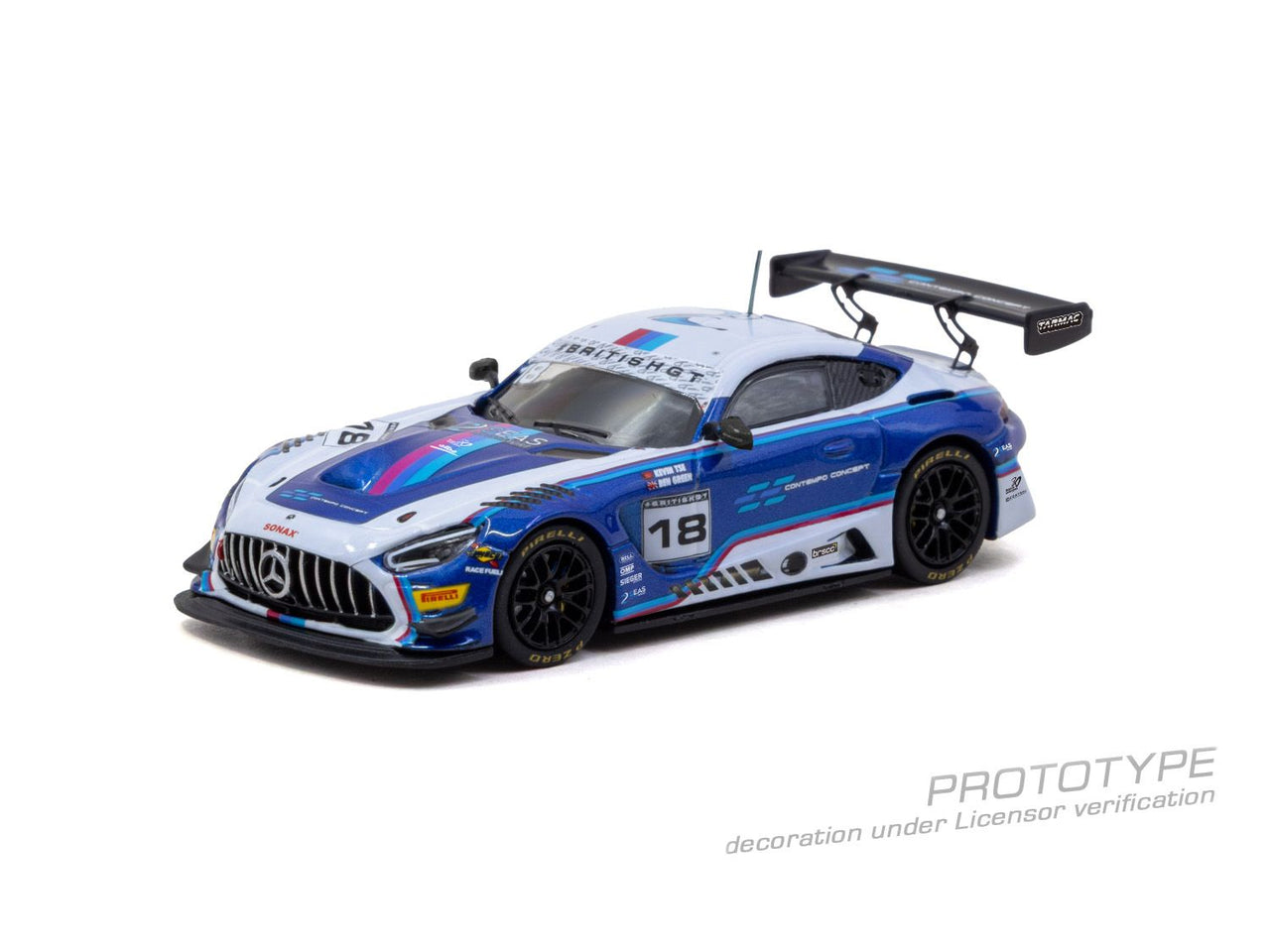 PRE-ORDER Tarmac Works 1:64 Mercedes-AMG GT3, British GT Championship 2026