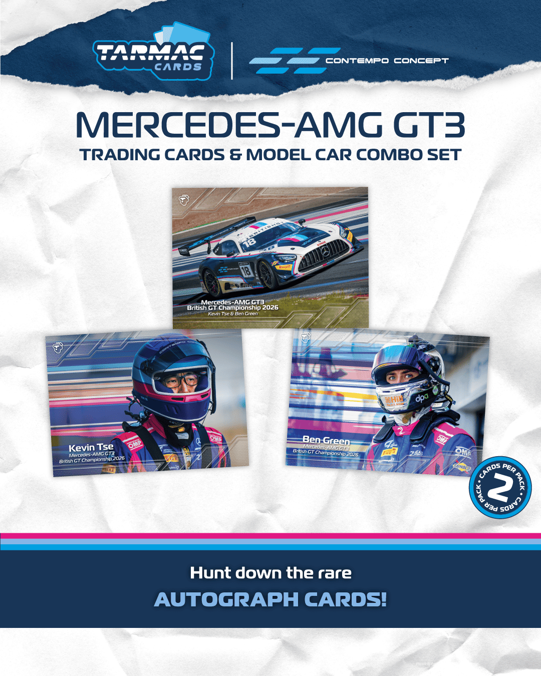 PRE-ORDER Tarmac Works 1:64 Mercedes-AMG GT3, British GT Championship 2026