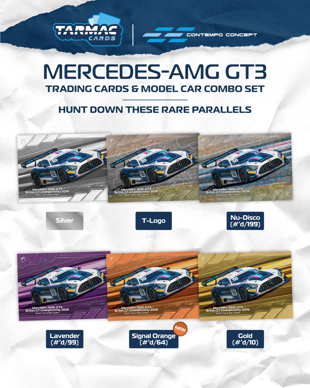 PRE-ORDER Tarmac Works 1:64 Mercedes-AMG GT3, British GT Championship 2026
