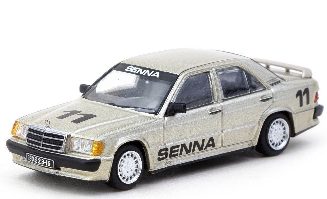 PRE-ORDER Tarmac Works 1:64 Mercedes Benz 190E2.5-16 EVO Race of Champions Ayrton Senna