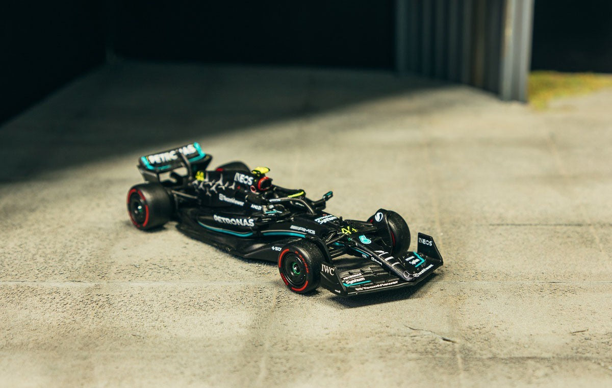 PRE-ORDER Tarmac Works 1:64 Mercedes Benz AMG F1 W14 E Performance Hungarian GP 2023 Lewis Hamilton