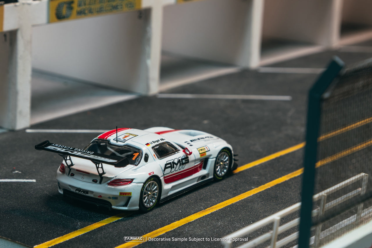 PRE-ORDER Tarmac Works 1:64 Mercedes-Benz SLS AMG GT3, Macau GT Cup - FIA GT World Cup 2015 Winner
