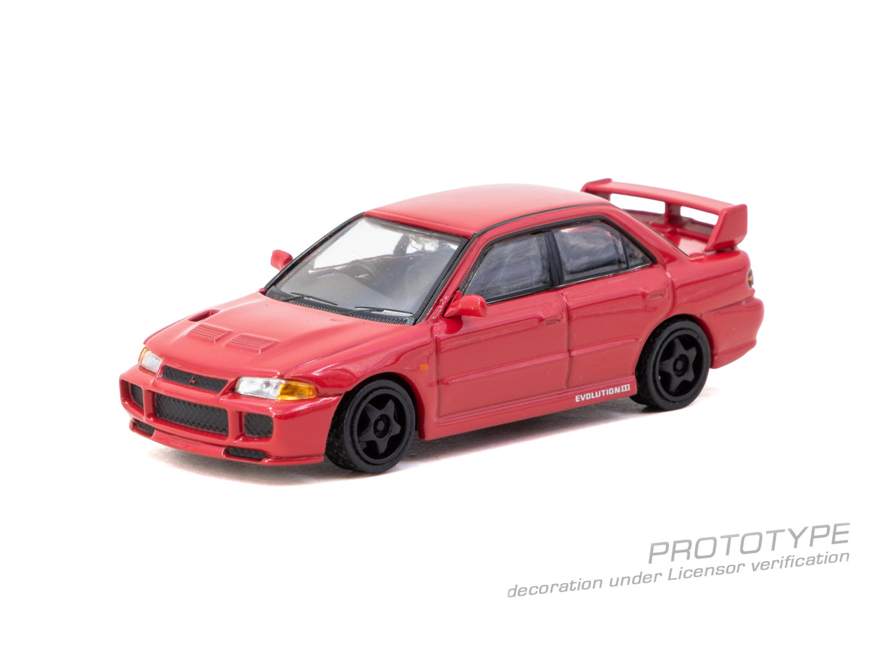 PRE-ORDER Tarmac Works 1:64 Mitsubishi Lancer GSR Evolution III, Red