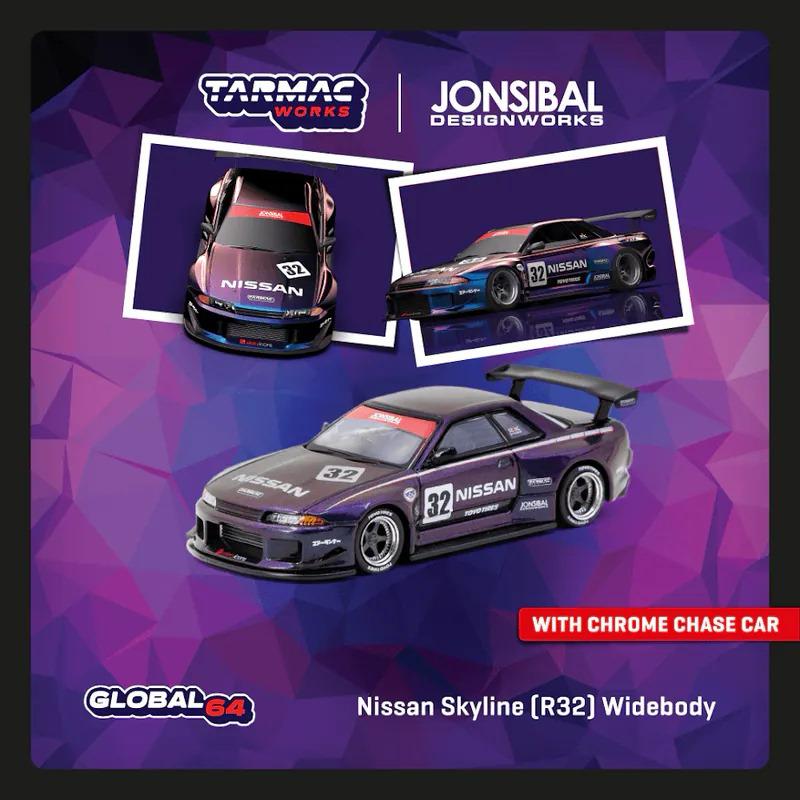 PRE-ORDER Tarmac Works 1:64 Nissan Skyline R32 Widebody Jonsibal Design