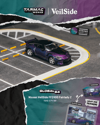 Thumbnail for PRE-ORDER Tarmac Works 1:64 Nissan VeilSide FFZ400 Fairlady Z, Chameleon purple