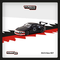Thumbnail for PRE-ORDER Tarmac Works 1:64 Old & New 997 Matte Black