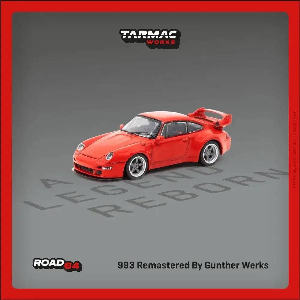 PRE-ORDER Tarmac Works 1:64 Porsche 993 Remastered By Gunther Werks Red