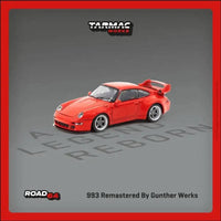 Thumbnail for PRE-ORDER Tarmac Works 1:64 Porsche 993 Remastered By Gunther Werks Red