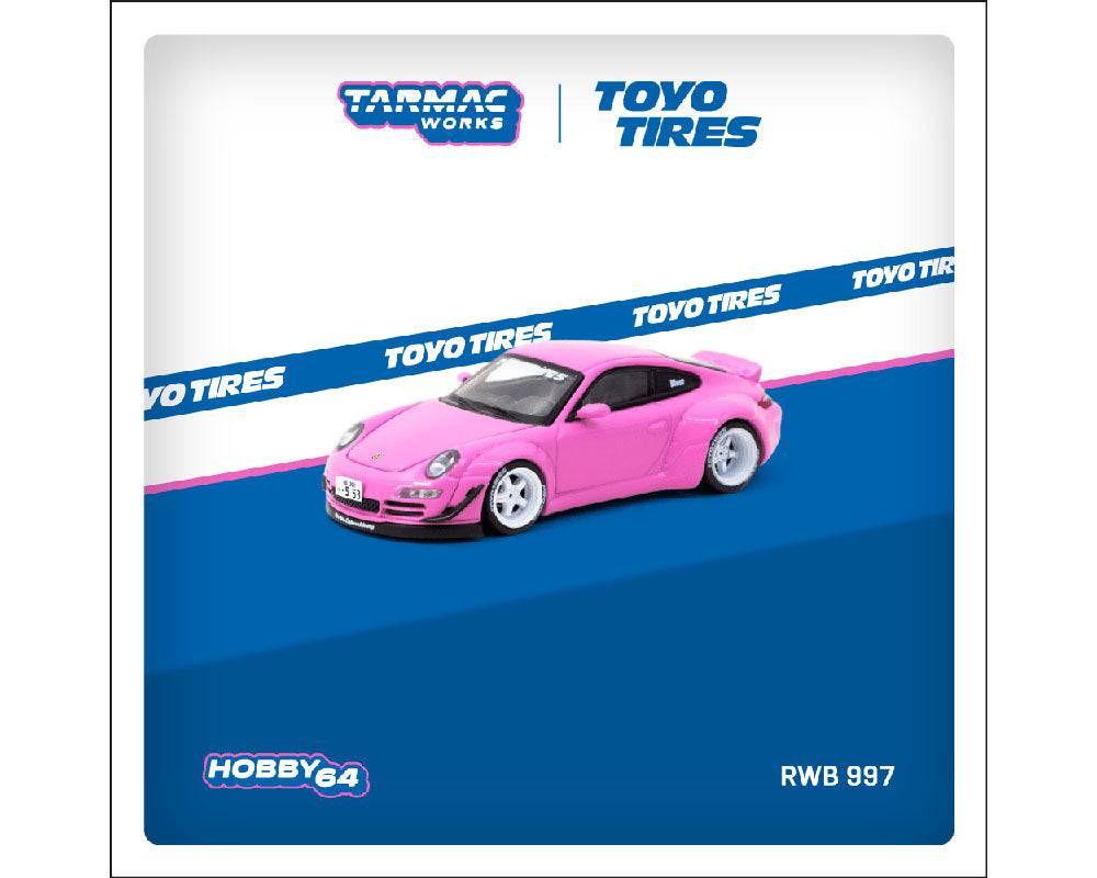 PRE-ORDER Tarmac Works 1:64 Porsche RWB 997 Pink TOYO TYRES