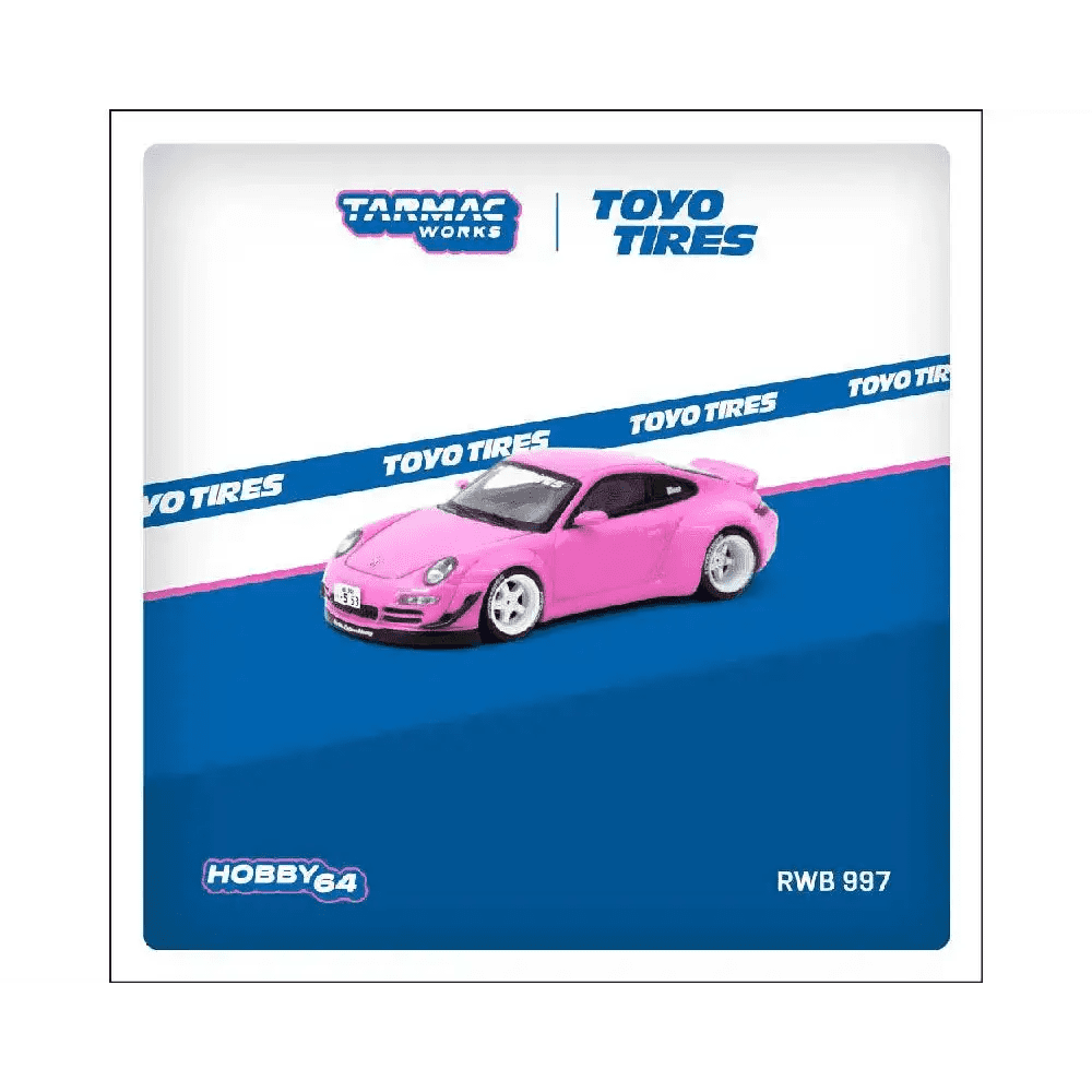 PRE-ORDER Tarmac Works 1:64 Porsche RWB 997 Pink TOYO TYRES