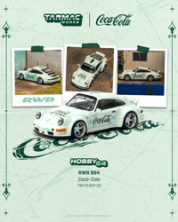 Thumbnail for PRE-ORDER Tarmac Works 1:64 RWB 964 Coca Cola