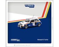 Thumbnail for PRE-ORDER Tarmac Works 1:64 Renault 5 Turbo #11 Costa Brava Rally 1985 White/Blue