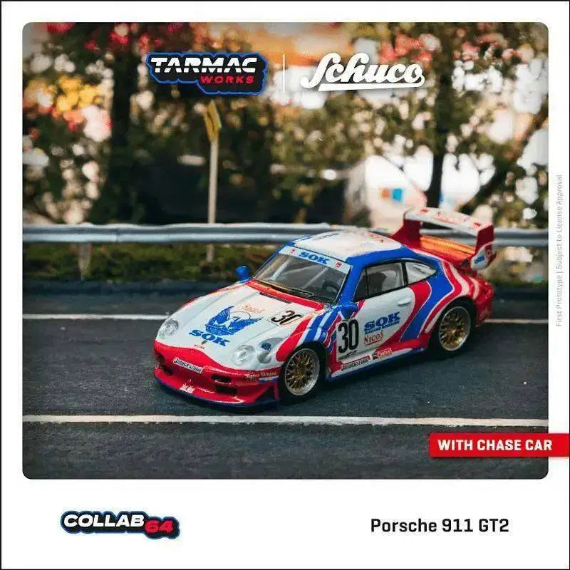 Tarmac Works 1:64 Schuco Porsche 911 GT2 Sohgo-Keibi #30