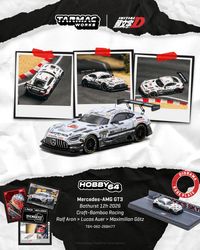 Thumbnail for PRE-ORDER Tarmac Works 1:64 Tarmac Works 1:64 Mercedes-AMG GT3, Bathurst 12h 2026, Craft-Bamboo Racing