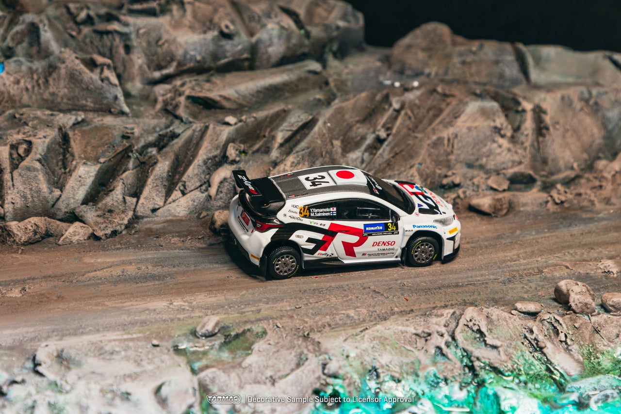 PRE-ORDER Tarmac Works 1:64 Toyota GR Yaris Rally2, Rally Sweden 2024, Yuki Yamamoto / Marko Salminen