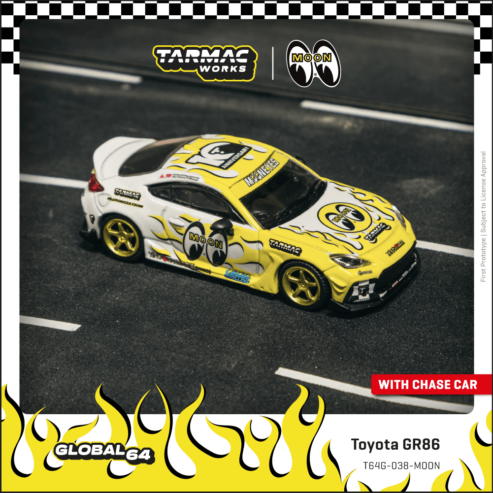 PRE-ORDER Tarmac Works 1:64 Toyota GR86 MOONEYES