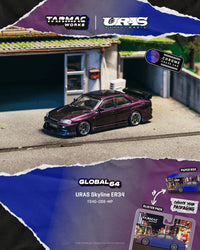 Thumbnail for PRE-ORDER Tarmac Works 1:64 URAS Skyline R34