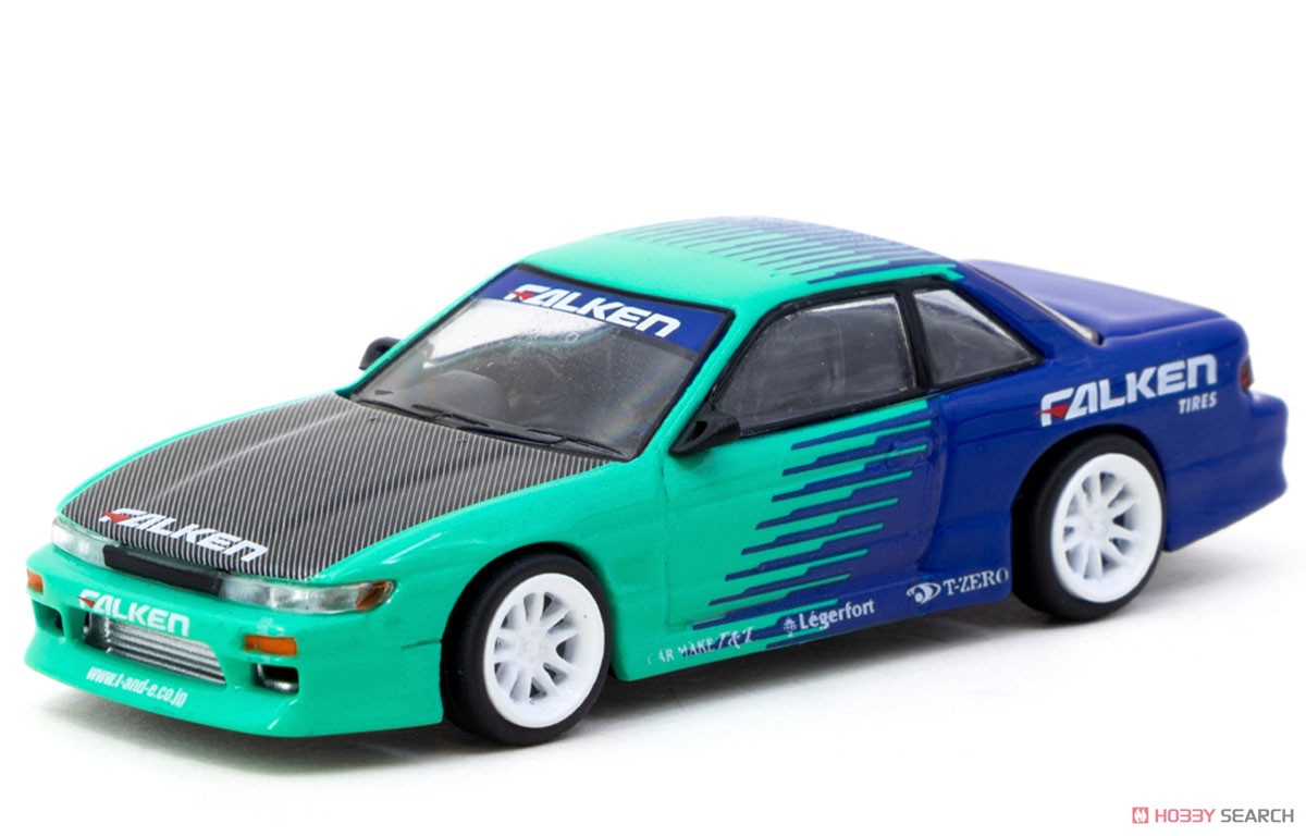 PRE-ORDER Tarmac Works 1:64 VERTEX Nissan Silvia S13 Falken Livery – Blue