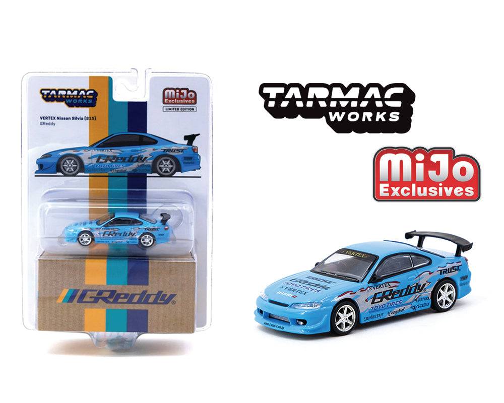 PRE-ORDER Tarmac Works 1:64 Vertex Nissan Silvia S15 GReddy Special Limited Edition – MiJo Exclusives