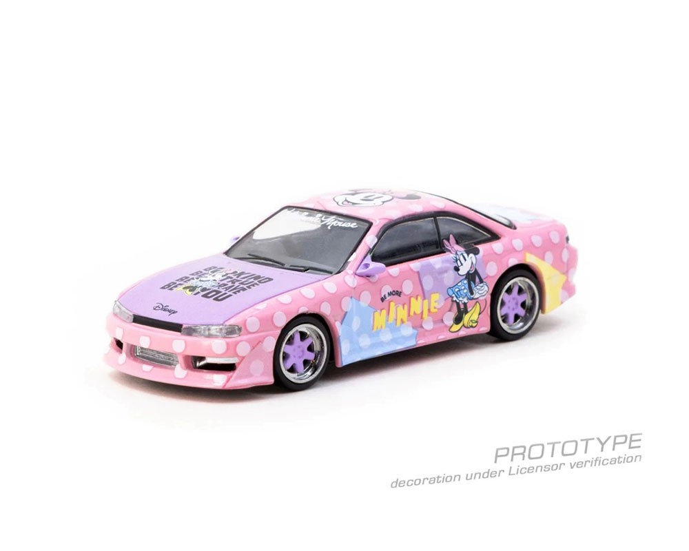 PRE-ORDER Tarmac Works 1:64 Vertex Silvia S14 , Minnie Mouse