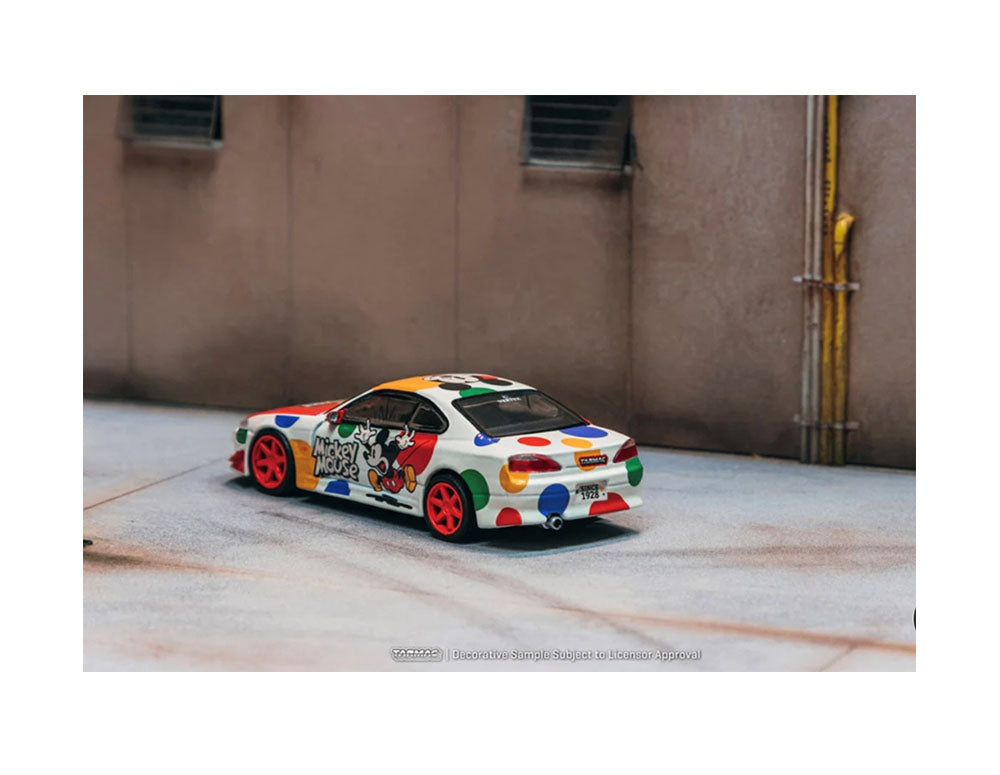 PRE-ORDER Tarmac Works 1:64 Vertex Silvia S15 , Mickey Mouse